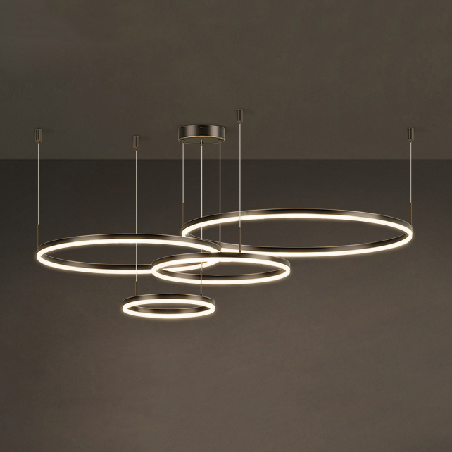 Подвесная люстра CRUISE BLACK LUX D60+80+100+120 by ImperiumLoft