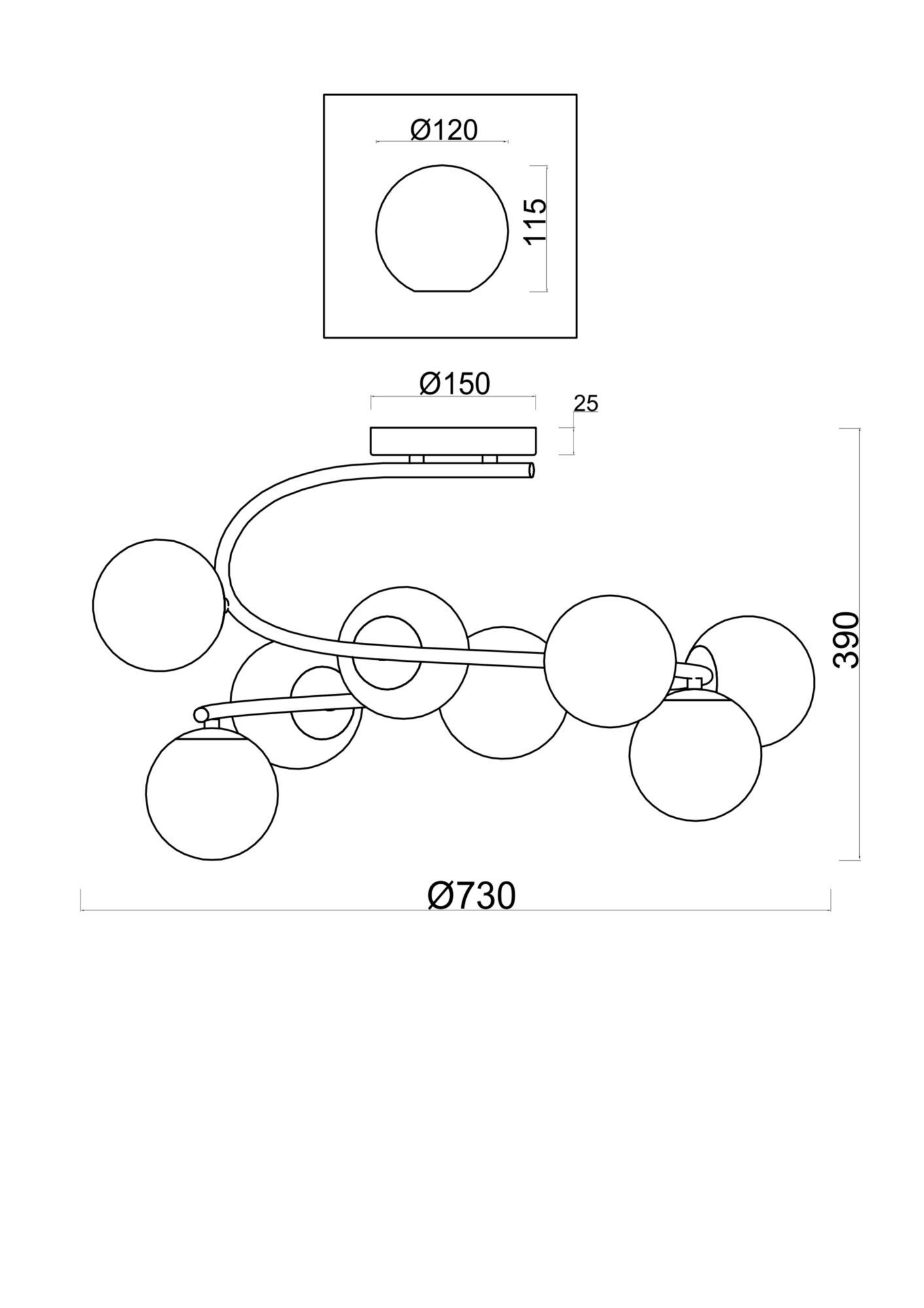 Люстра Freya FR5013PL-08CH