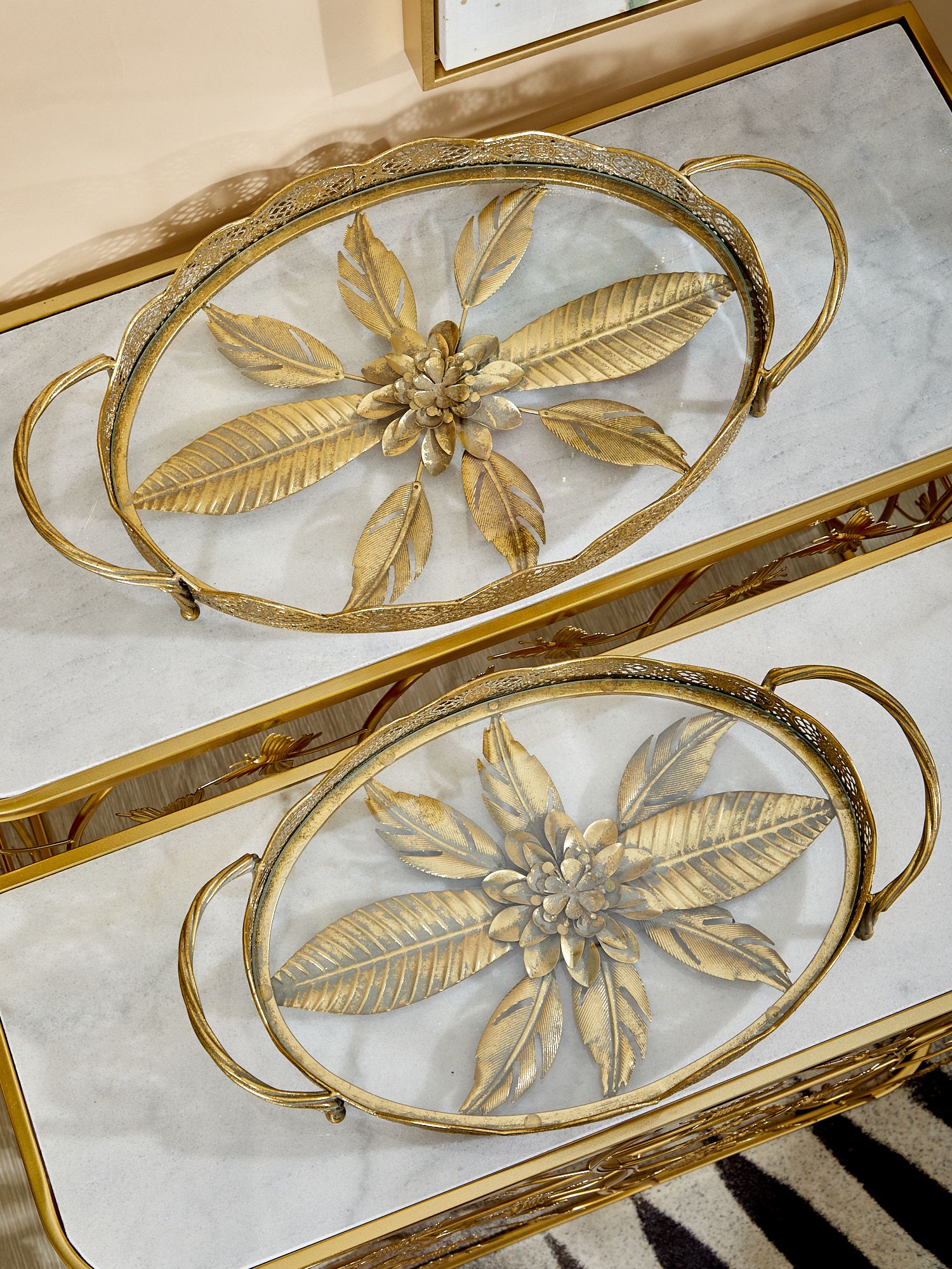 Подносы со стеклянной поверхностью Эфиопия Glasar 57-312