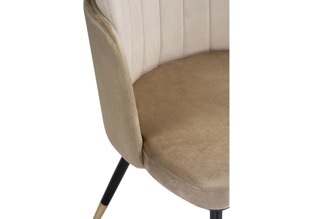 Стул Woodville Penelopa beige / light beige / black / gold  15416