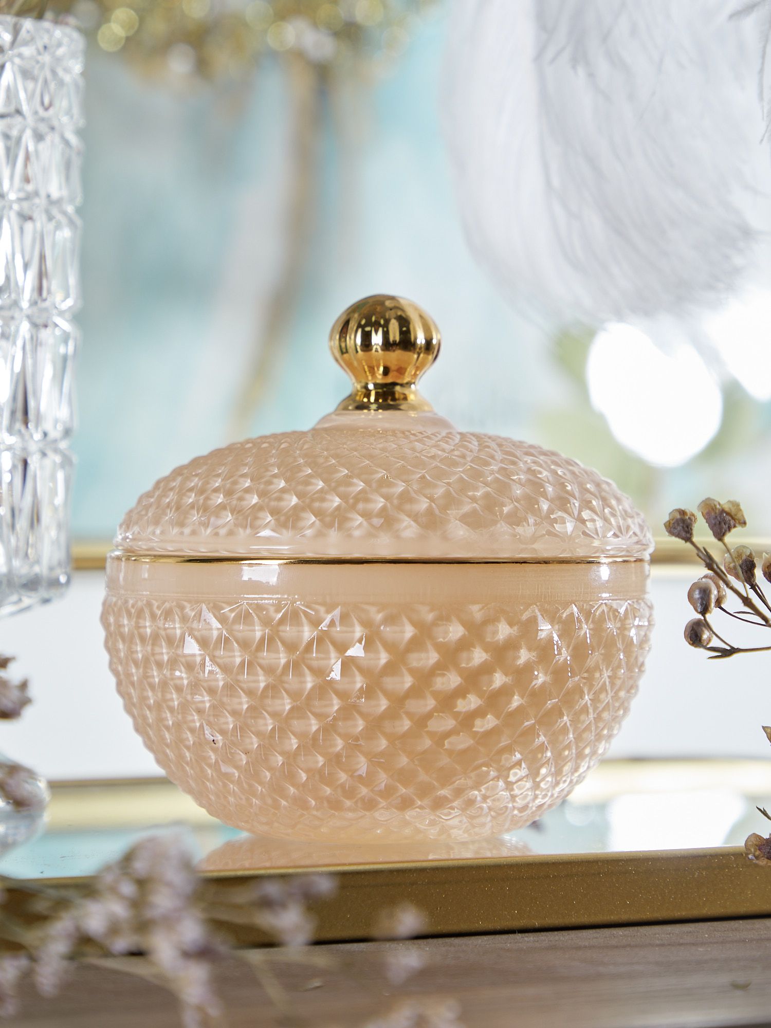 Конфетница с крышкой Glasar 69-006