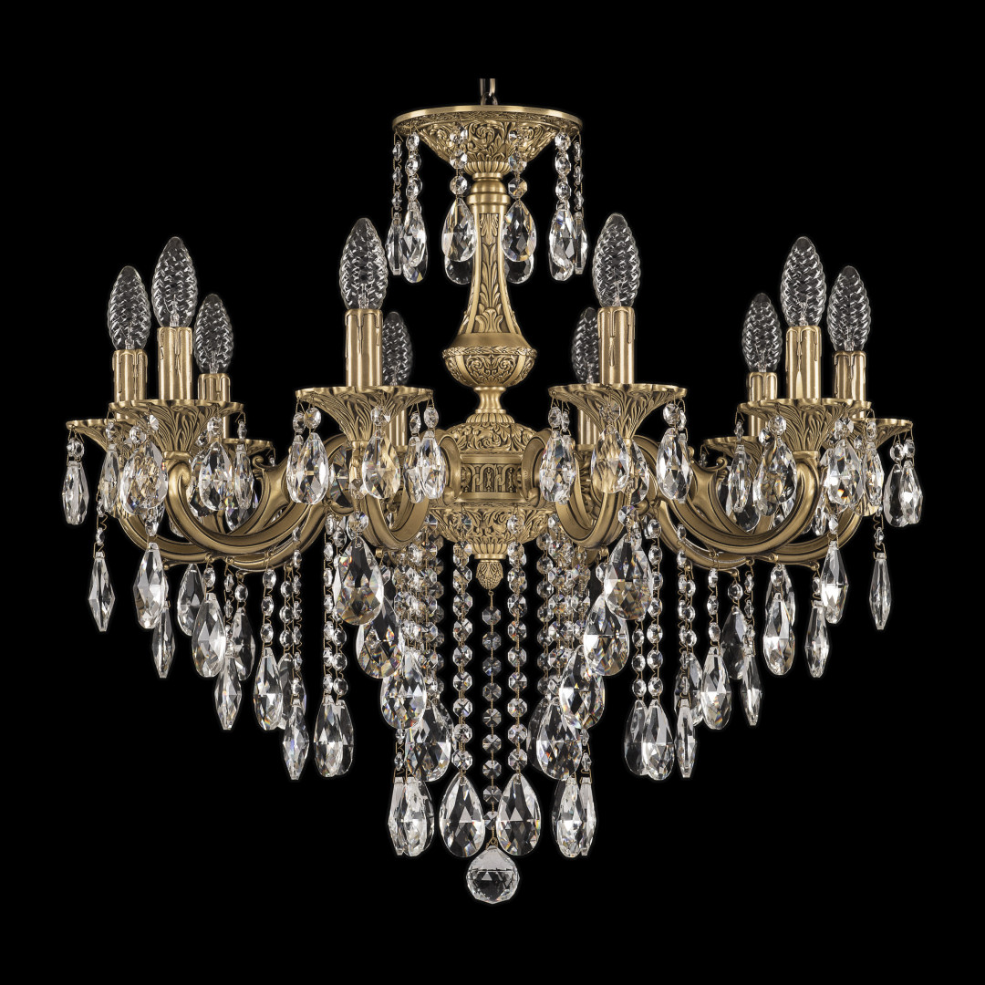 Люстра бронзовая с хрусталём 72101/10/210 B FP