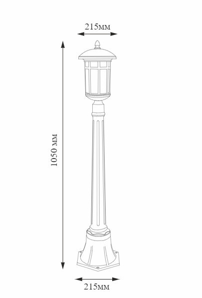 Садовый светильник Elektrostandard Lepus F кофейное золото (GL 1016F)