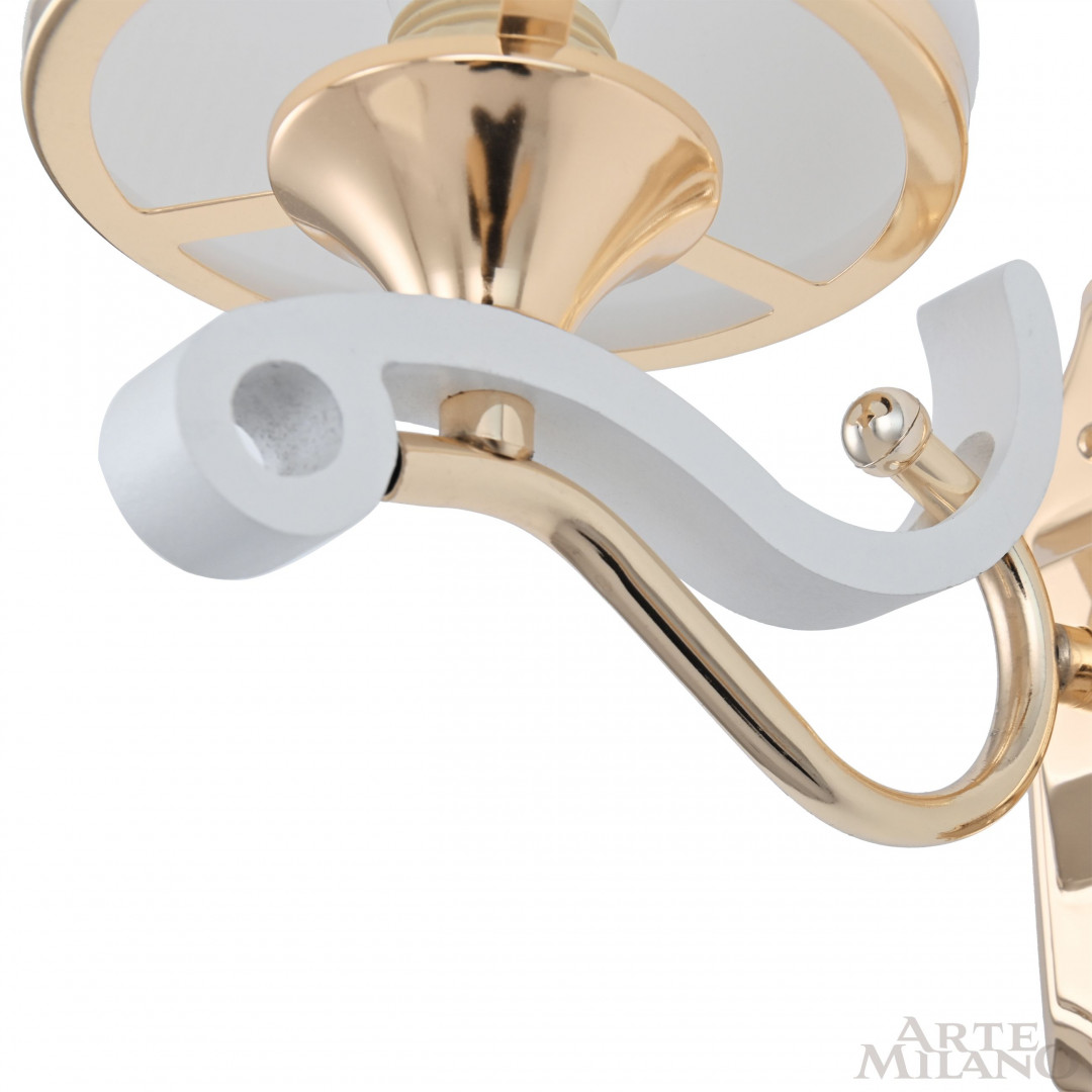 Бра с плафоном 303987/1W Wh/Gd Arte Milano