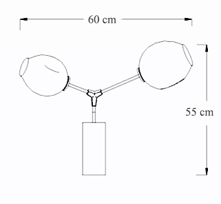 Бра Сrumpled Glas Wall Lamp by ImperiumLoft