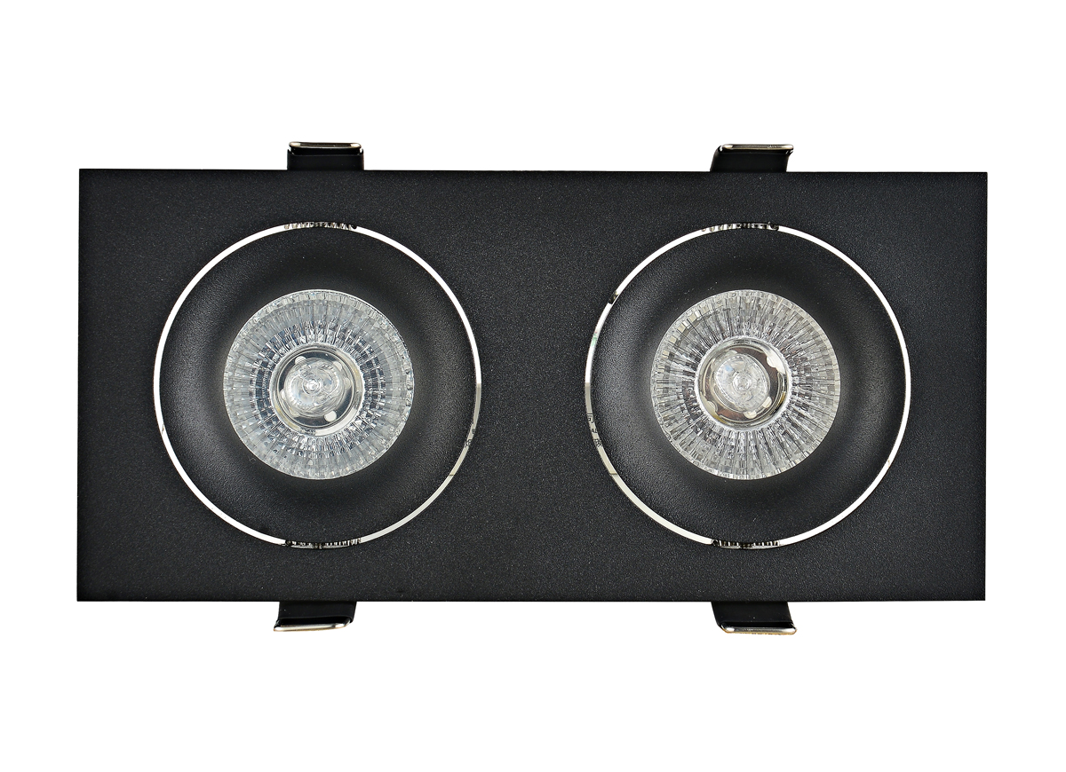 Встраиваемый поворотный светильник под сменную лампу Donolux DL18412/02TSQ Black