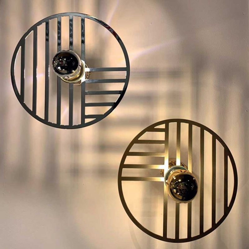 Настенный светильник Line с цоколем 10 см хром Aromas del Campo