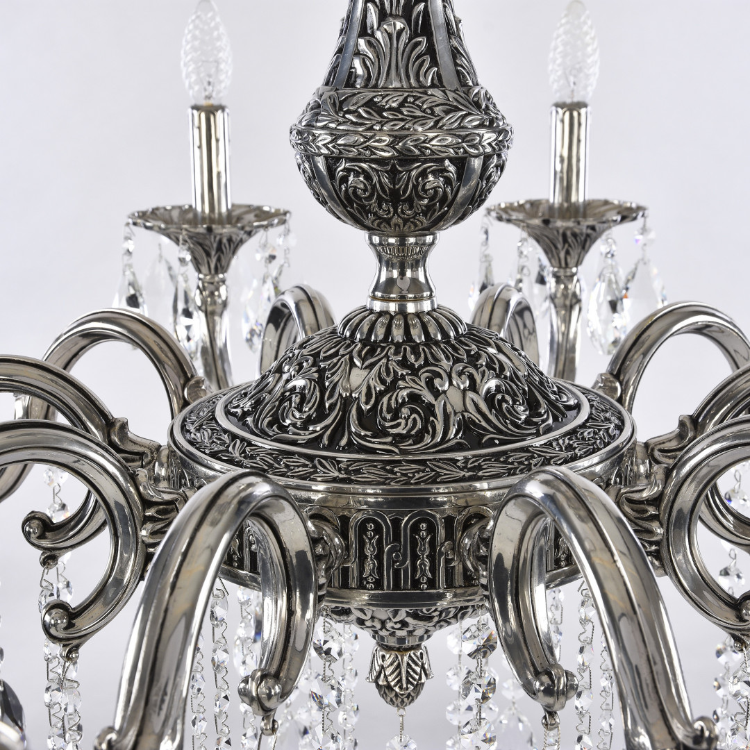 Люстра бронзовая с хрусталём 72101/10/300 B NB