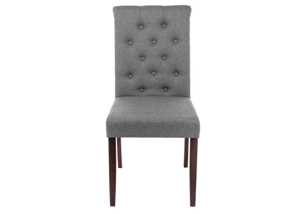 Стул деревянный Woodville Amelia dark walnut / fabric grey 11016