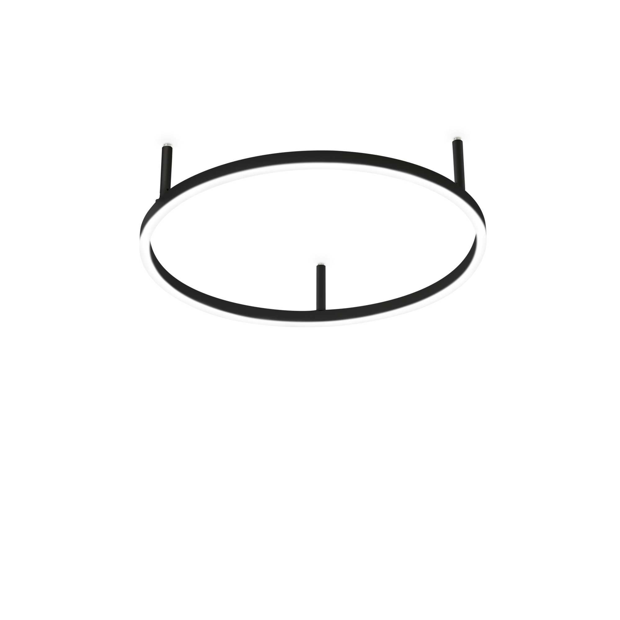 Потолочный светильник Ideal Lux ORACLE SLIM PL D050 ROUND 3000K ON-OFF BK 265988