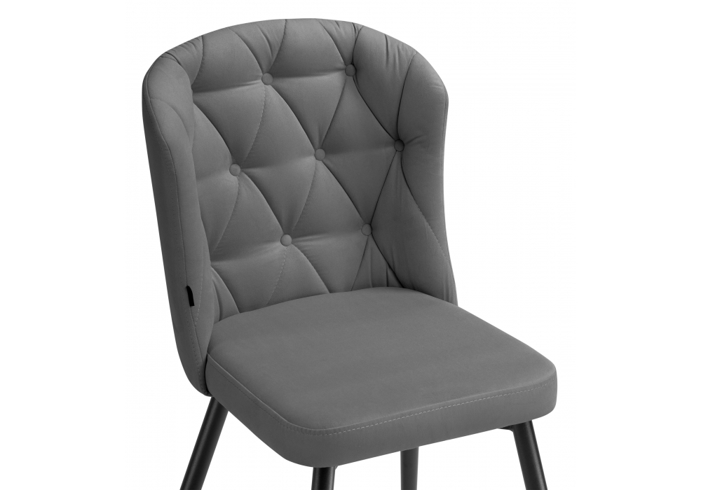 Стул Woodville Алиссум velutto 12 / черный 499993