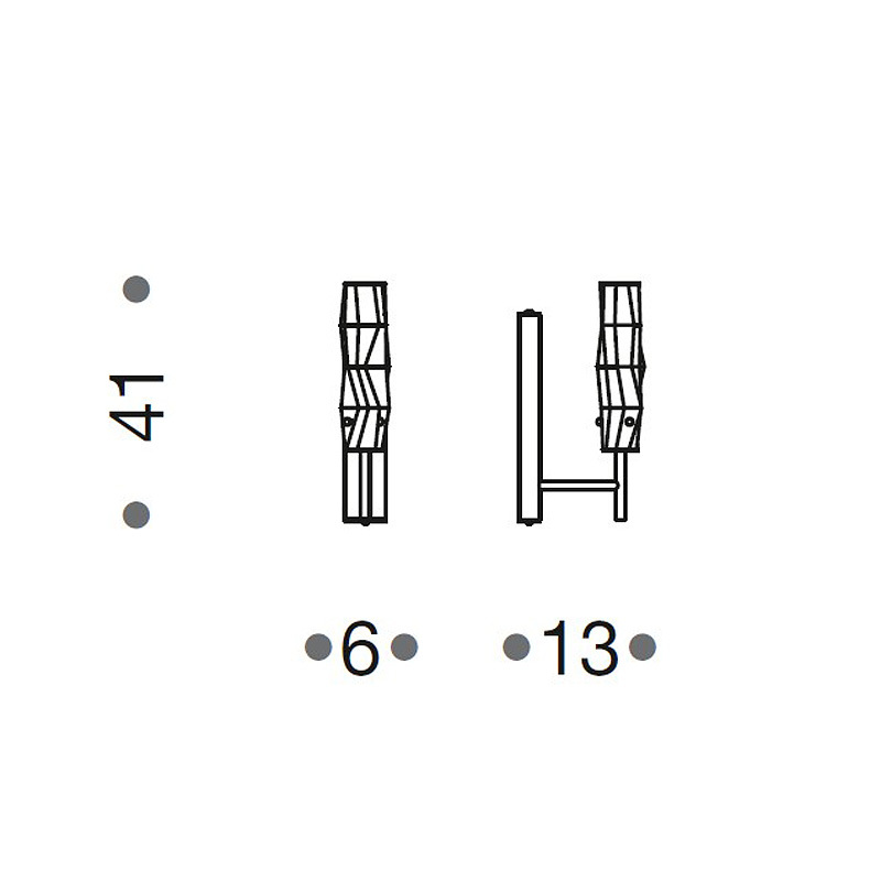 Бра IDL 423/1A chrome