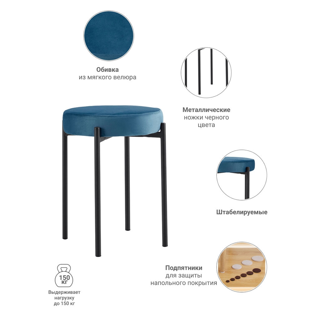 Стул Bug тёмно-бирюзовый Bradex Home FR 0554