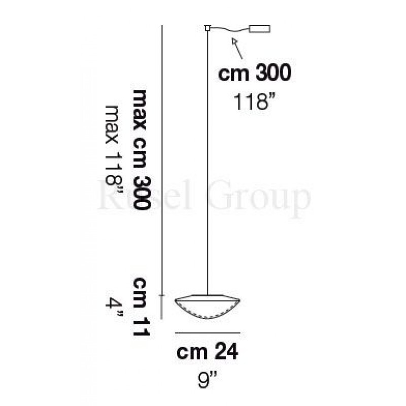 Подвесной светильник Vistosi BALANCE SP 24 D1