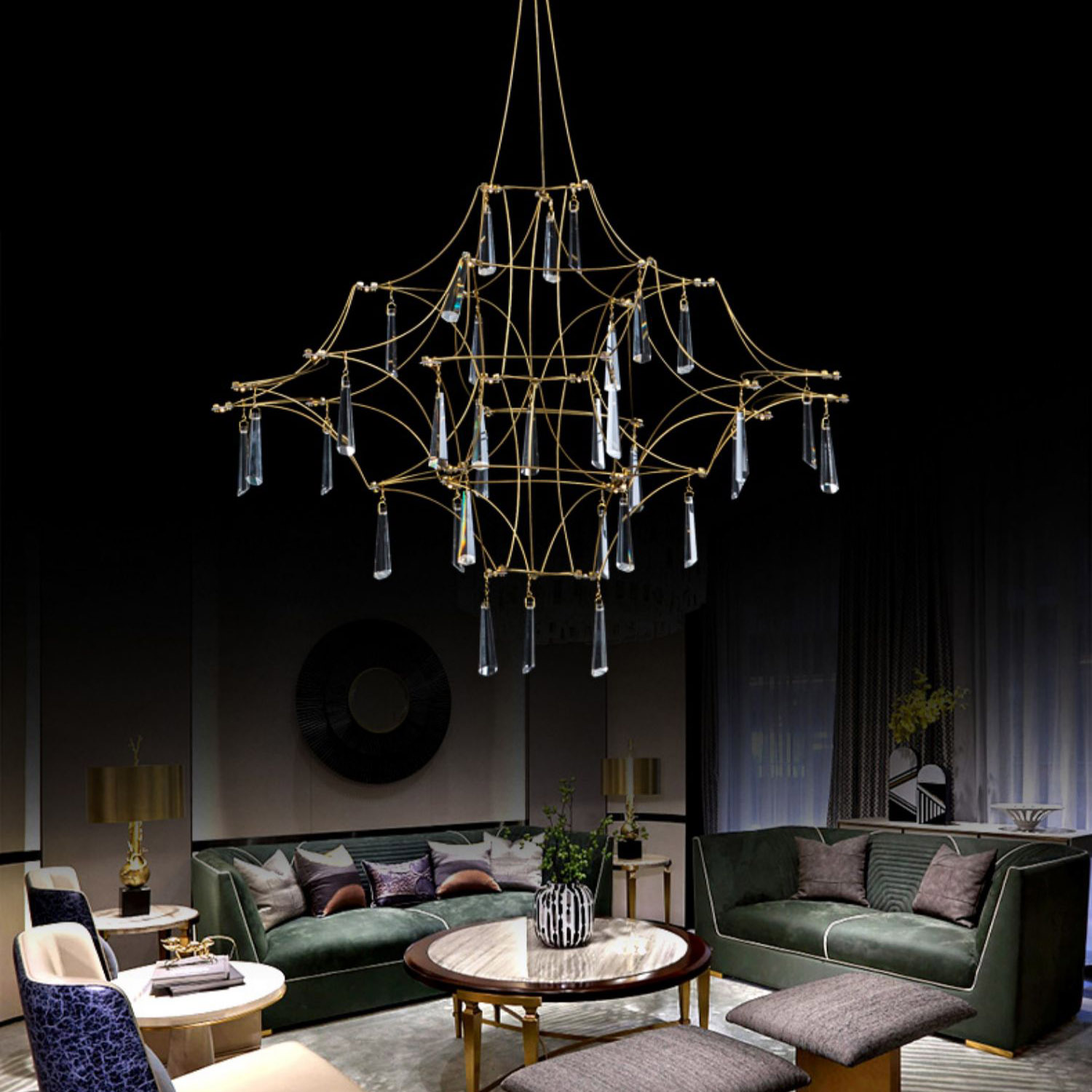 Подвесная люстра MARQUISE D80 Chrome by ImperiumLoft