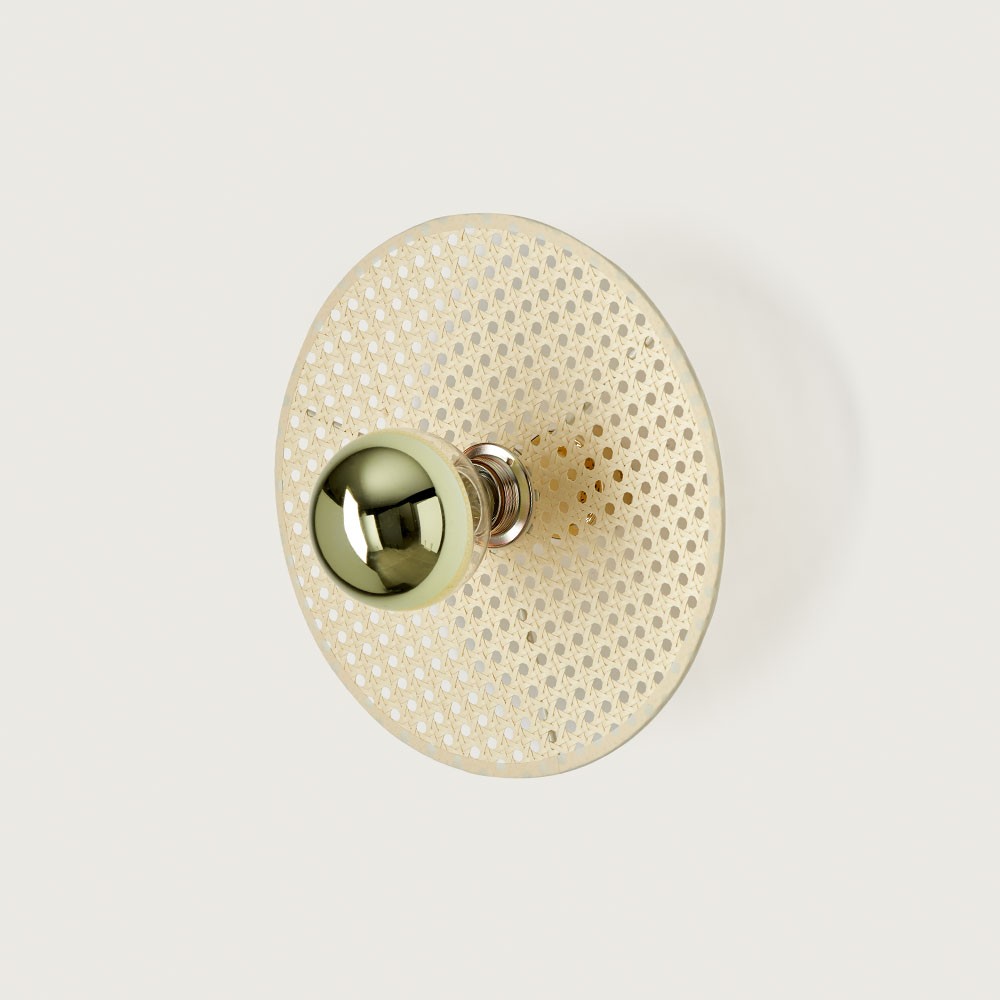 Бра Tan Tan A1053/5 см черный металл + 1125/30 см натуральный ротанг Aromas del Campo