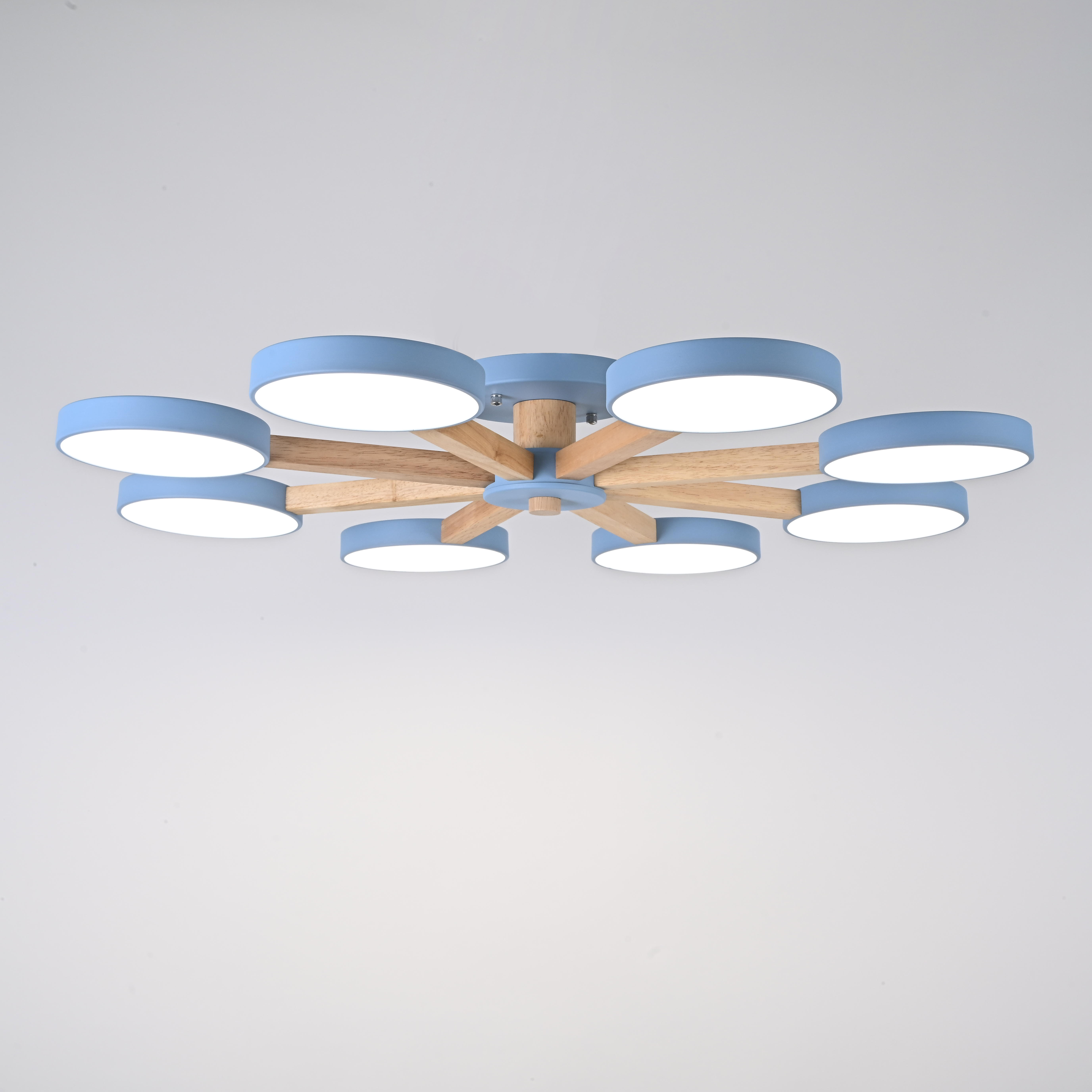 Потолочная люстра TURNA 8 Blue by ImperiumLoft