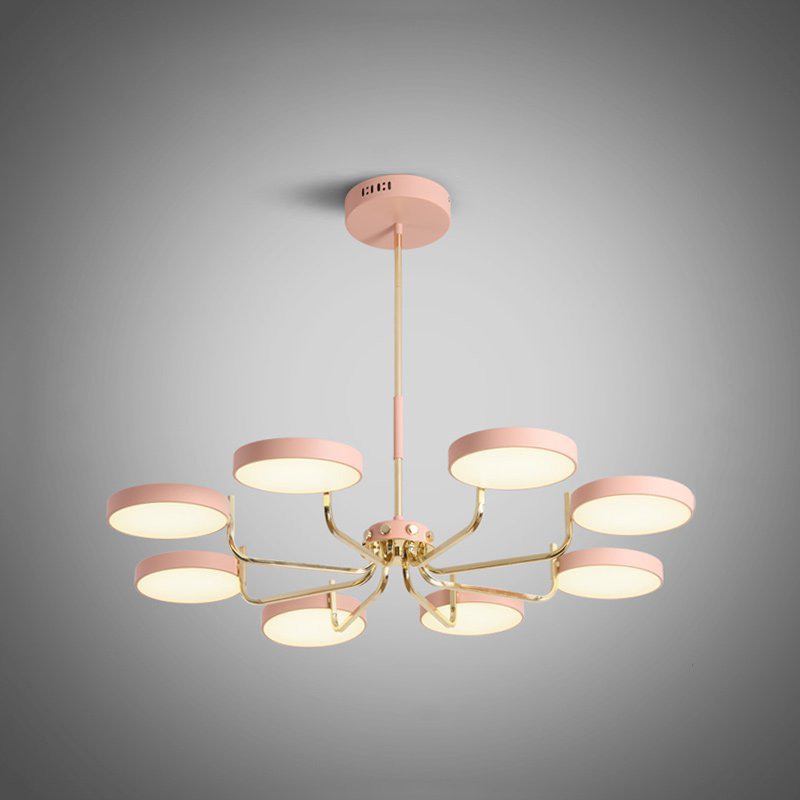 Подвесная люстра TAVIS D93 Pink by ImperiumLoft