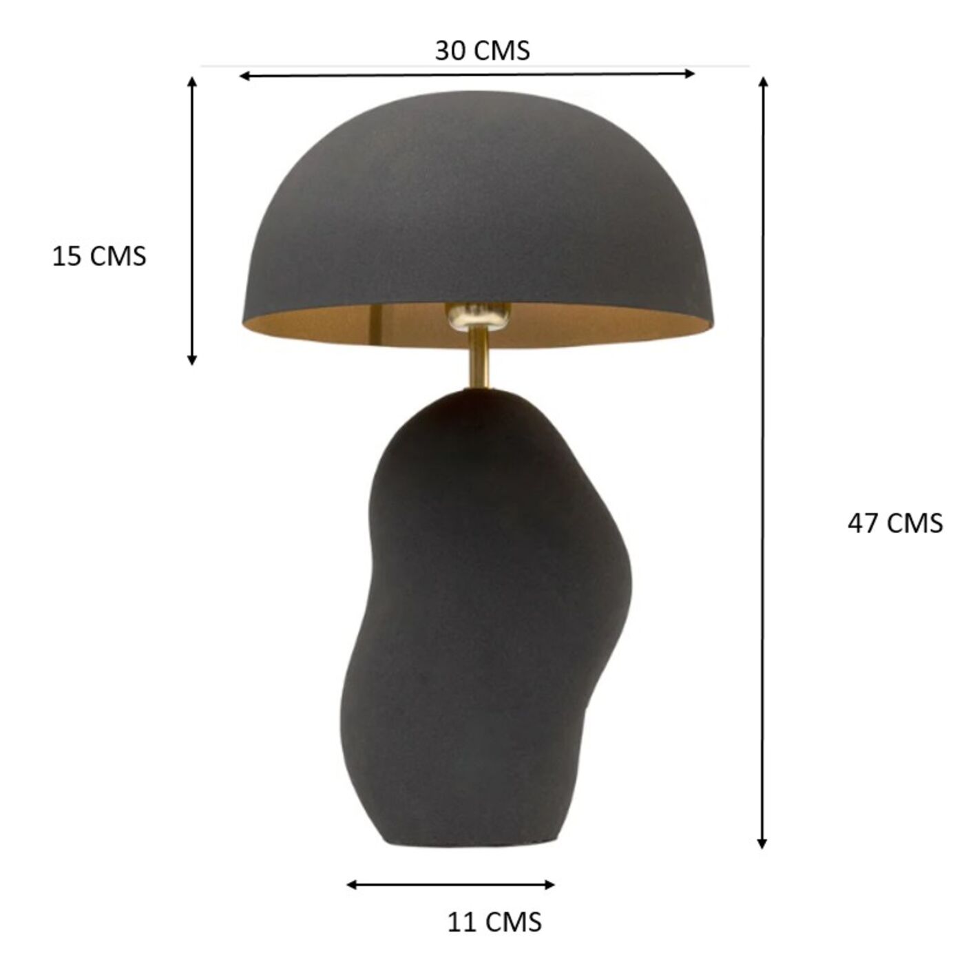 Светильник настольный Nube Black 48 cm KARE 56519