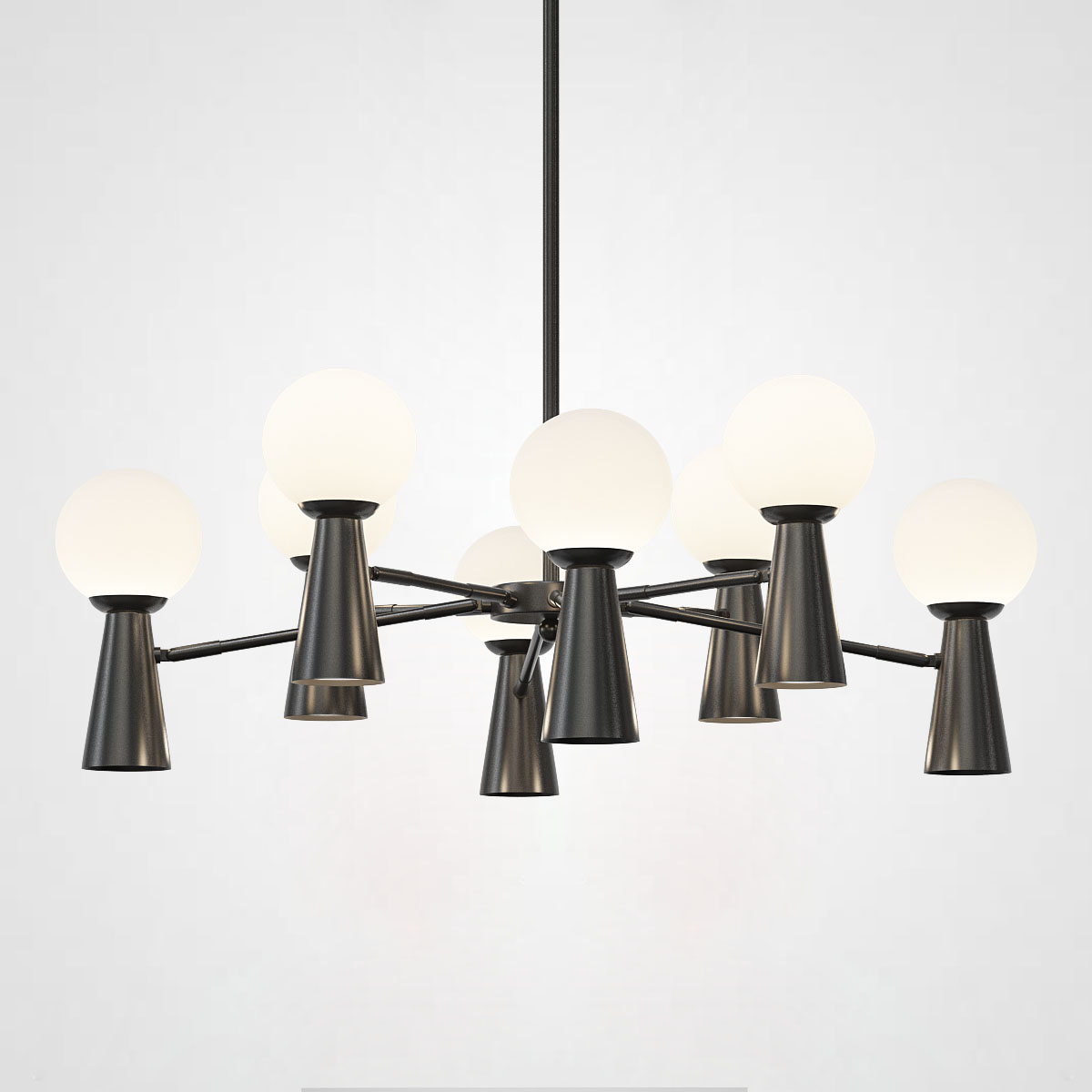 Потолочная люстра ABELINA L16 Black White by ImperiumLoft