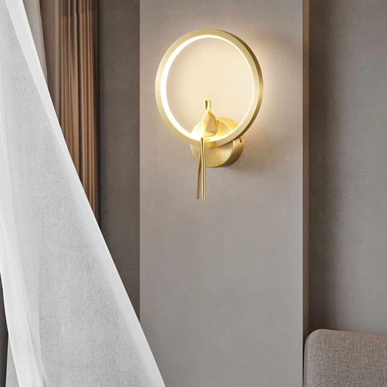 Настенный светильник REMUS WALL Brass by ImperiumLoft