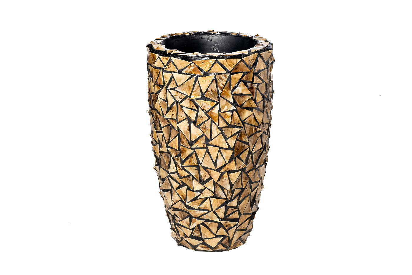 Кашпо перламутровая мозаика золотисто-коричневая Garda Decor ZS995-22