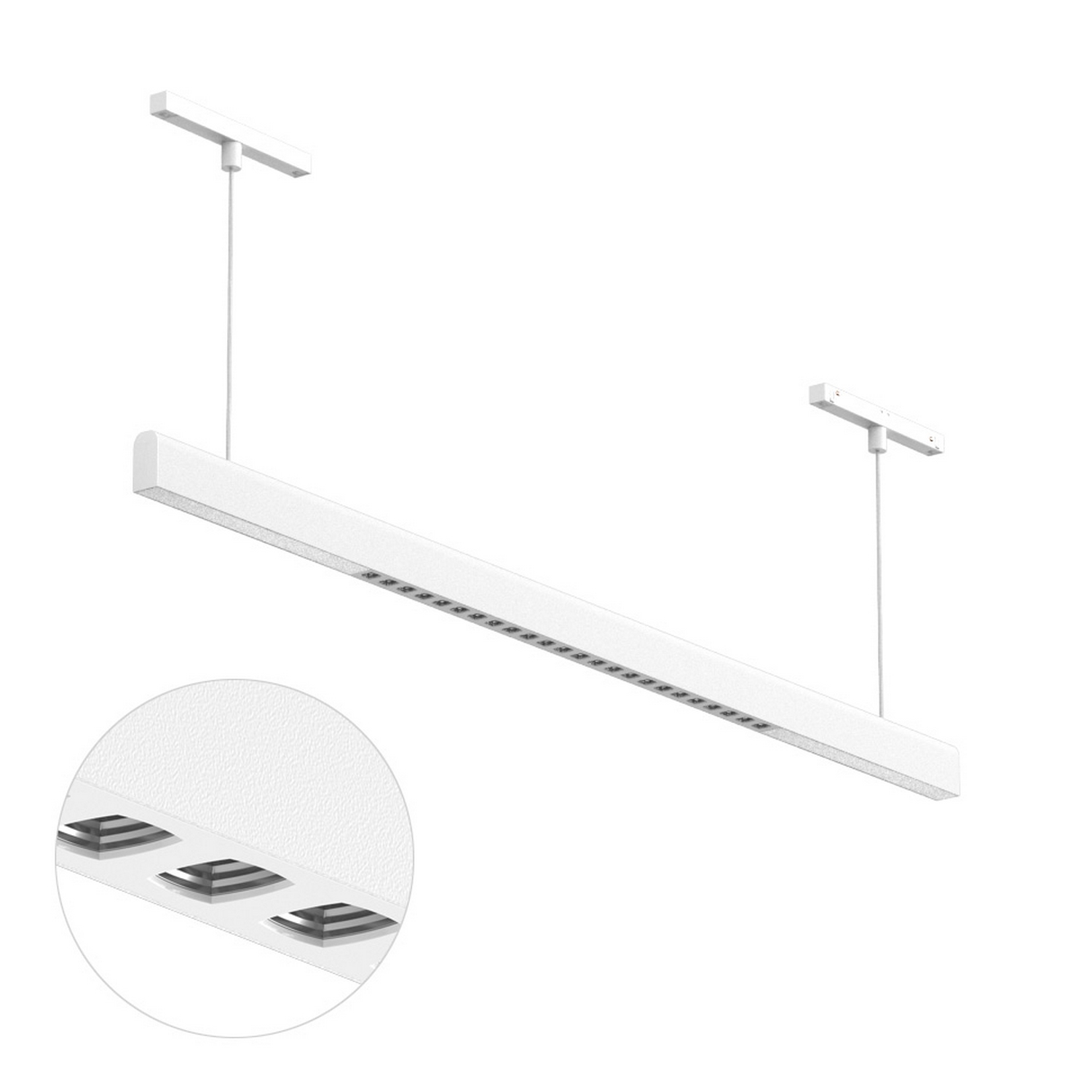 Светодиодный светильник для магнитной системы Ledron Sagi Combo T 1010 White-Silver 4000K