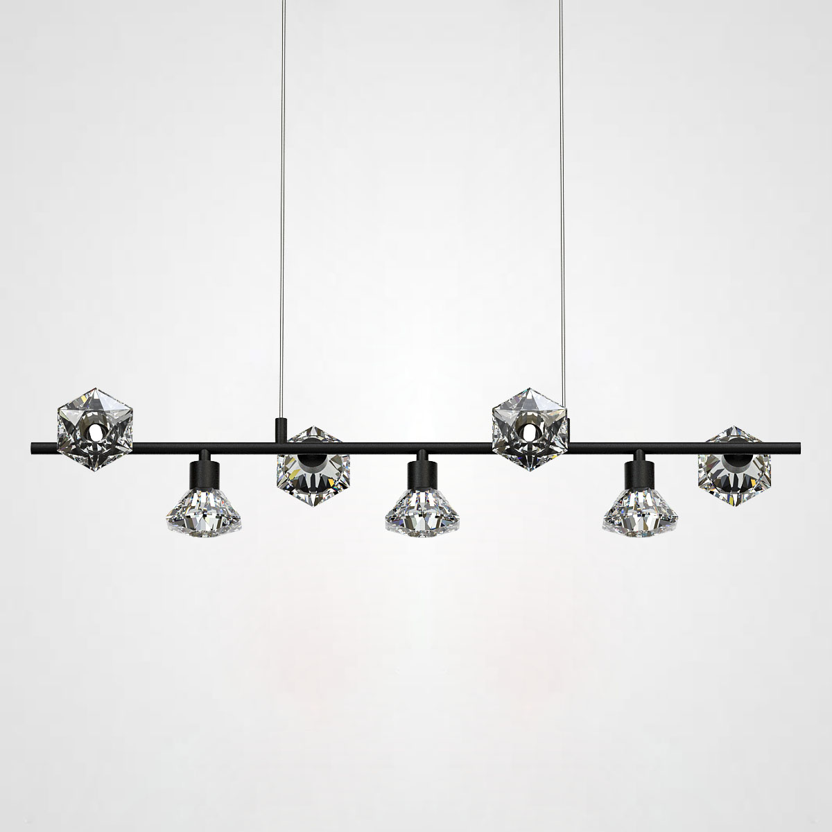 Подвесной светильник KENDRA L83 Brass Black by ImperiumLoft