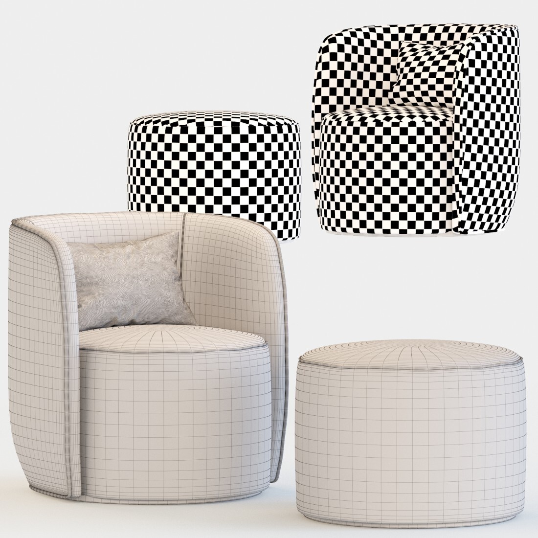 Пуф Ditre Italia Chloe