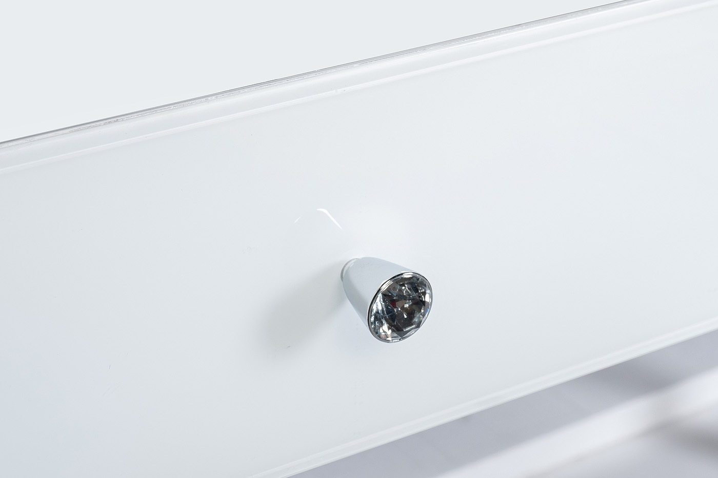 Консоль с 2мя ящиками белая/хром Garda Decor KFG103