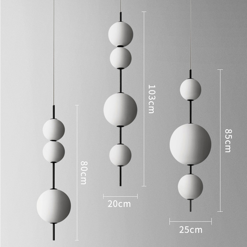 Подвесной светильник White beads Pendant D50 by ImperiumLoft