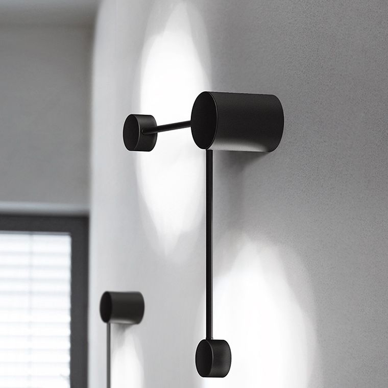 Бра Via Pin Wall Injection L41,5+29,5 Black by ImperiumLoft