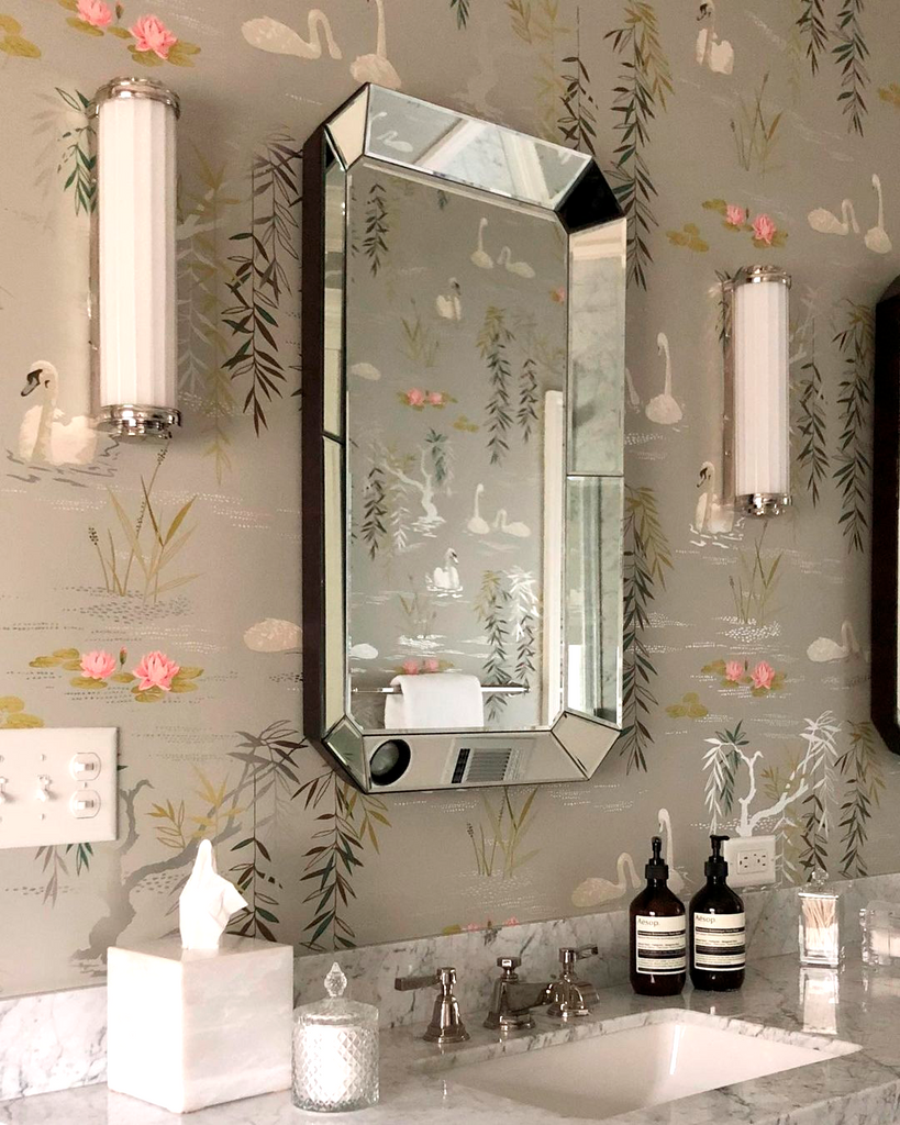 Прямоугольное настенное зеркало Вудроу Louvre Home LHVM620