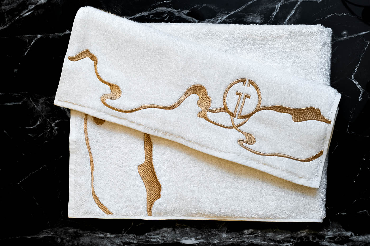 Полотенце Мелодия 70*140 белое Garda Decor 145ERT-00701