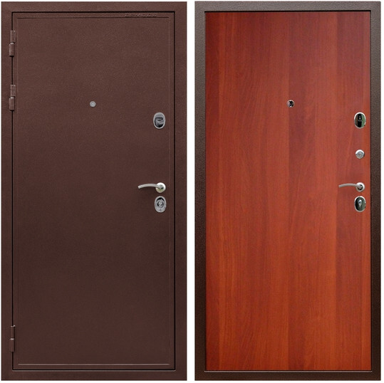 Дверь входная Graf Престиж 2 Антик медь / МДФ 6 мм ПЭ Итальянский орех