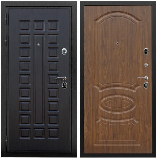 Дверь входная Graf Триумф МДФ 16 мм ФЛ-183 Венге / МДФ 16 мм ФЛ-139 Мореная береза