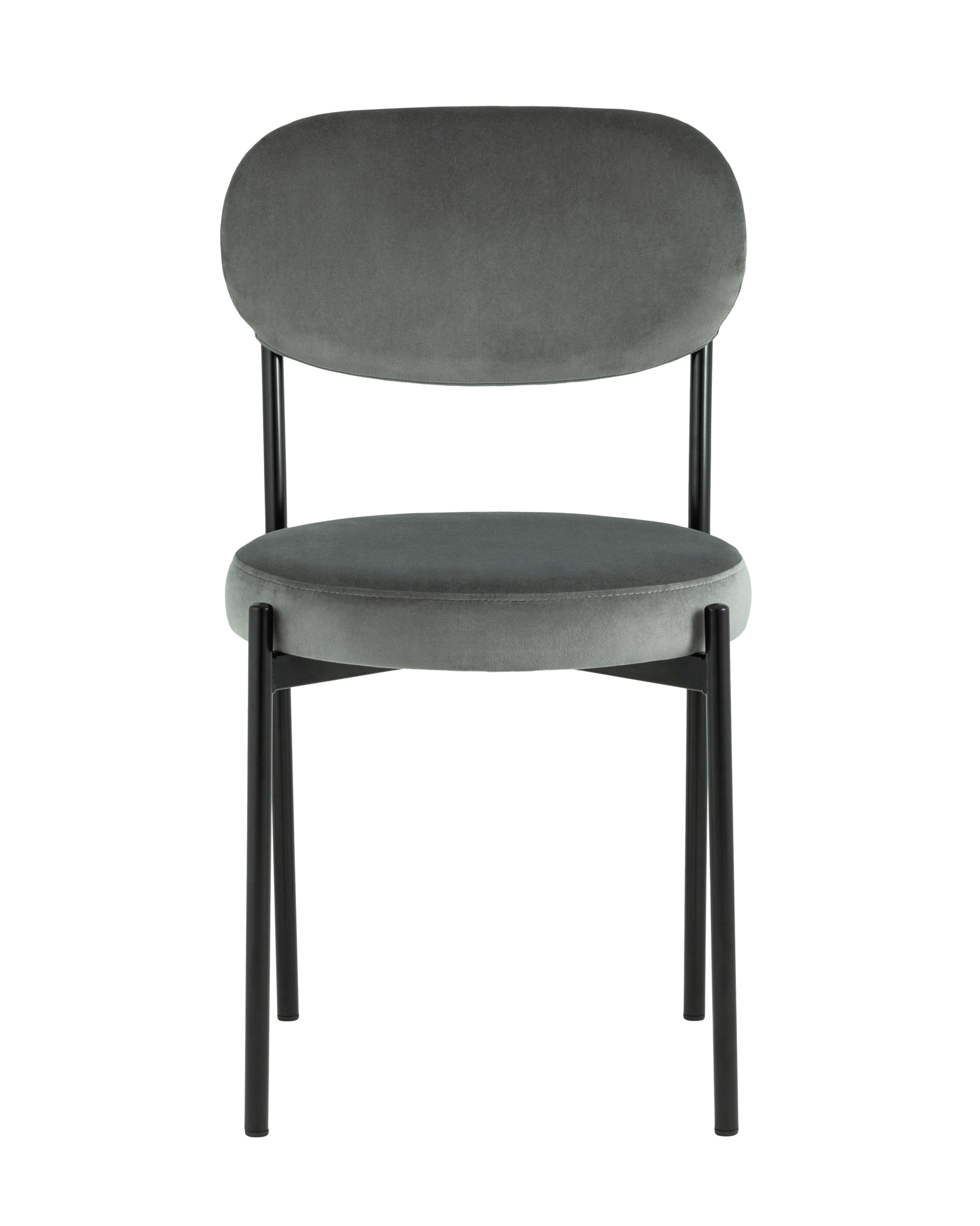 Стул Бриф велюр тёмно-серый Stool Group