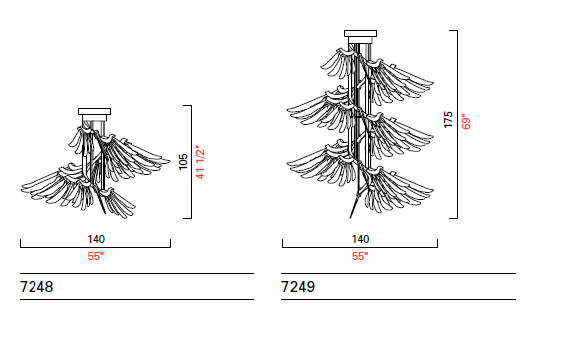 Подвесной светильник Barovier & Toso 7248