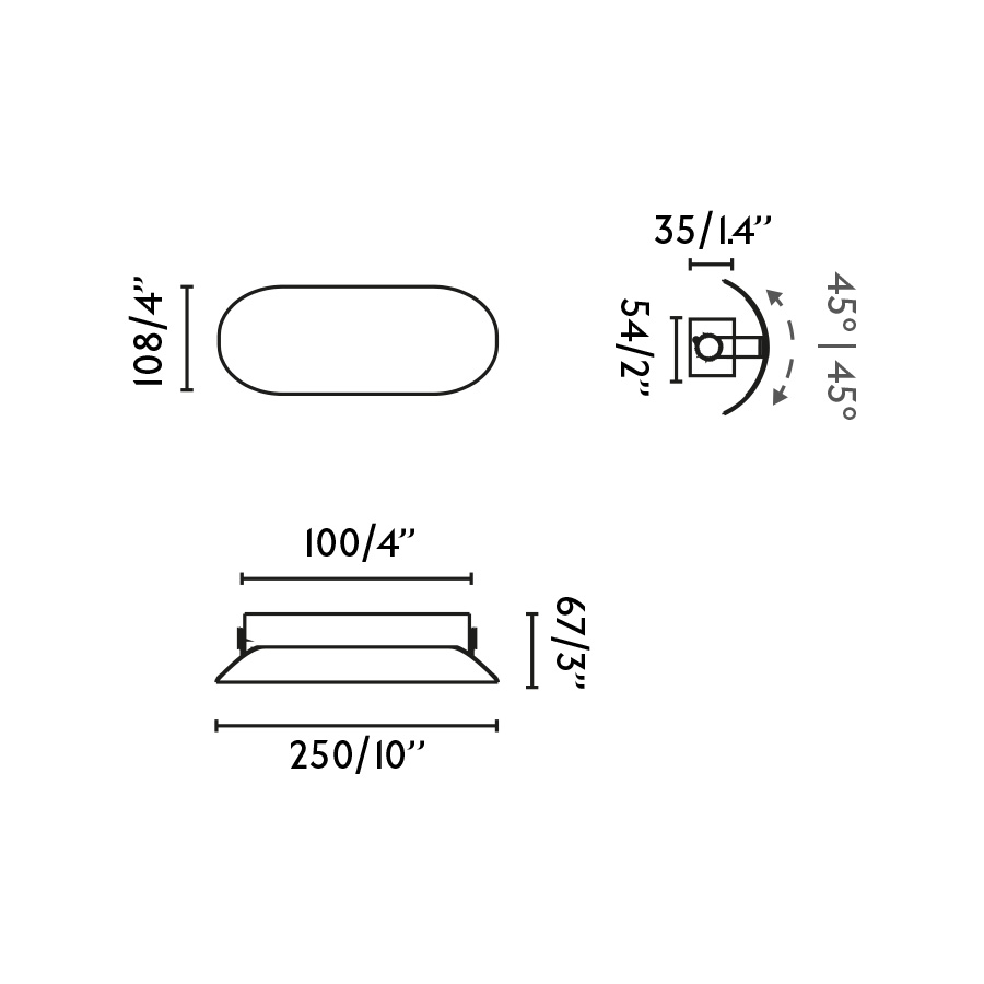 NOVO 250 Бежевый настенный светильник LED 5W 2700K Faro