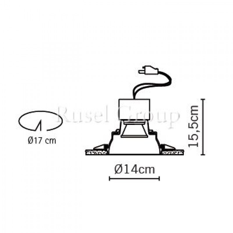 Встраиваемый светильник Fabbian Tools F19 F53 01