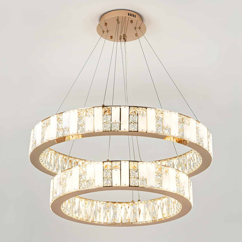 Каскадная люстра MODELUX ML.6985.800.600P GD