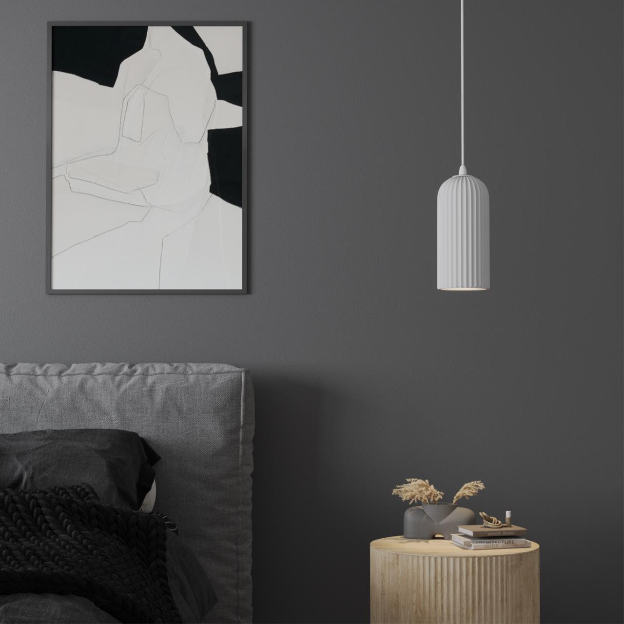 Светильник подвесной гипсовый, длина провода 2м (есть возможность покраски) Novotech 370978