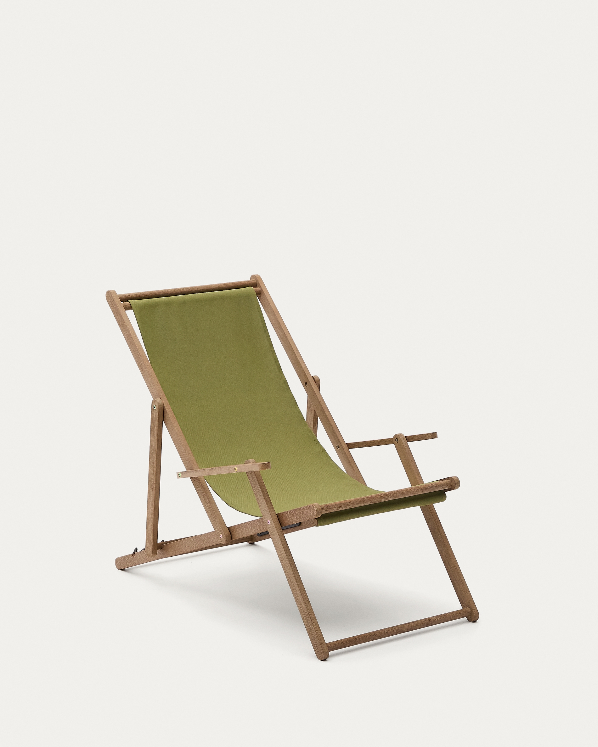 Складное кресло Vilara из акации для улицы салатового цвета La Forma (ex Julia Grup)