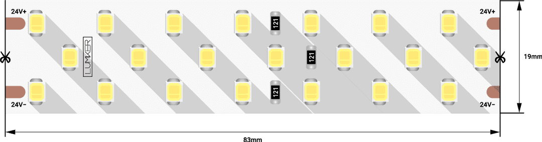 Лента светодиодная DesignLed DSG2252-24-NW-33