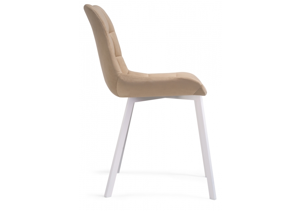 Стул Woodville Челси белый / бежевый 489740