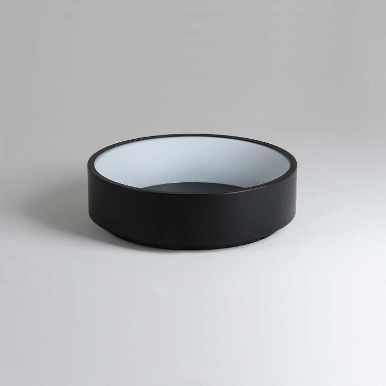 Потолочный светодиодный светильник TRAY D80 Black by ImperiumLoft