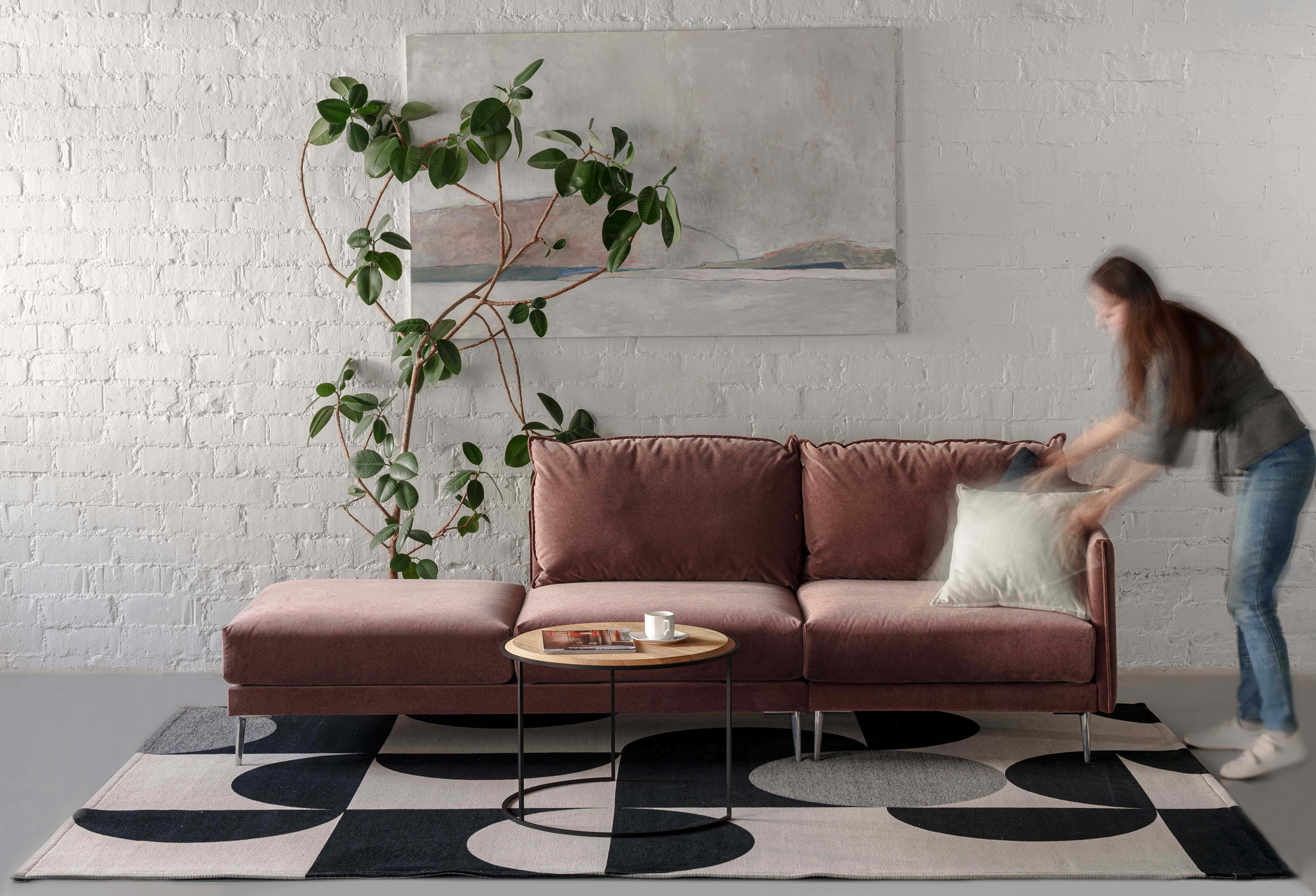 Ковер Carpet Decor MONO White C1284