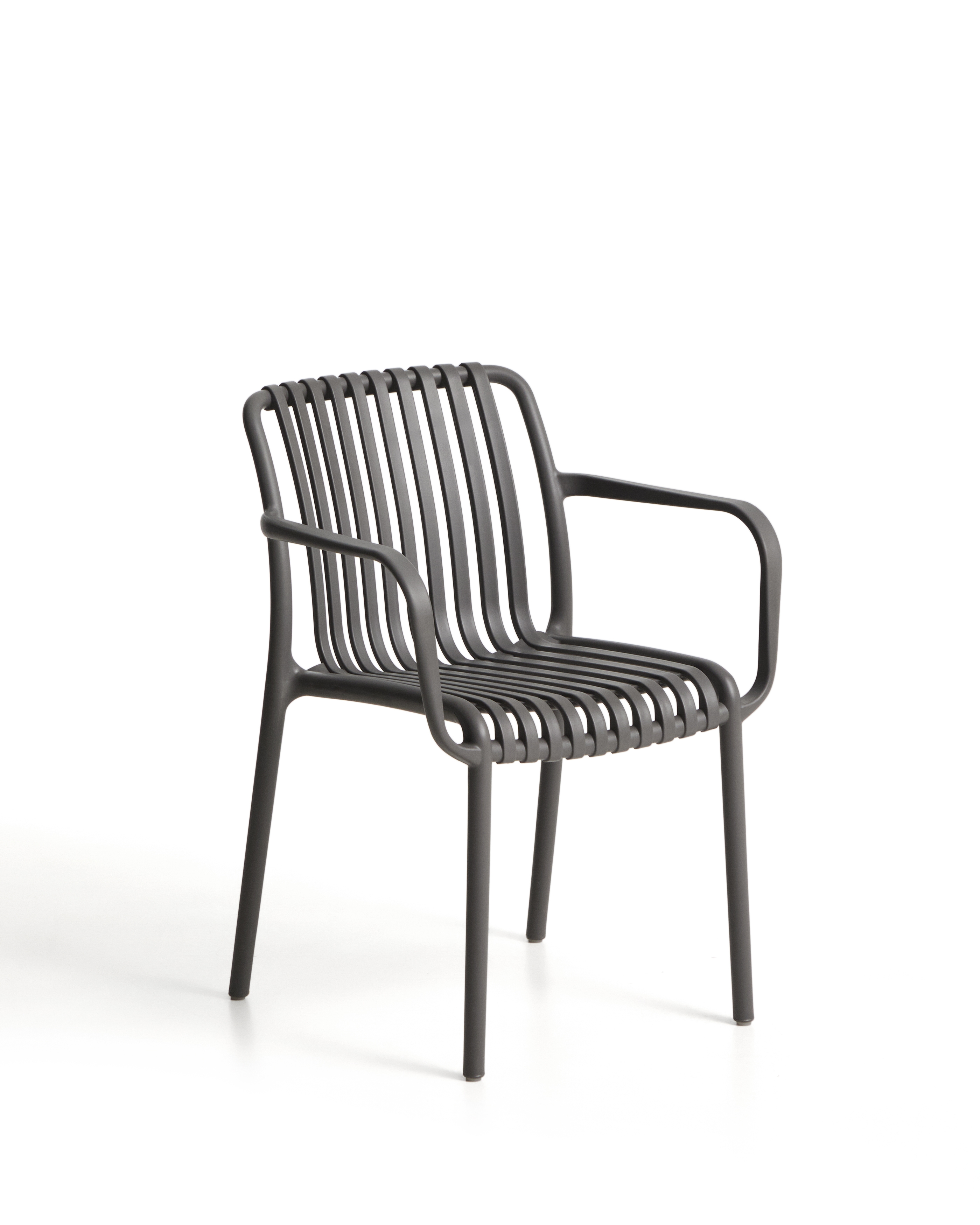 Уличный стул Isabellini из пластика графитового цвета La Forma 482249