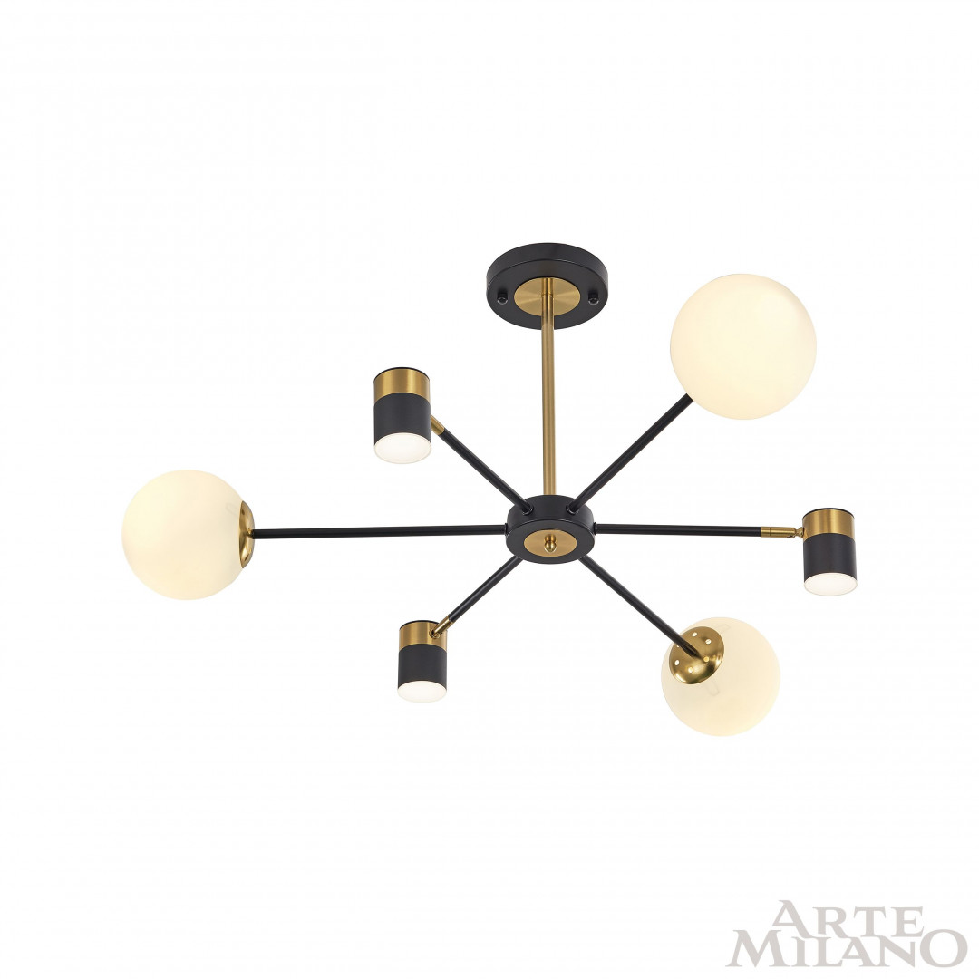 Люстра светодиодная 274802/6 BK/GD Arte Milano