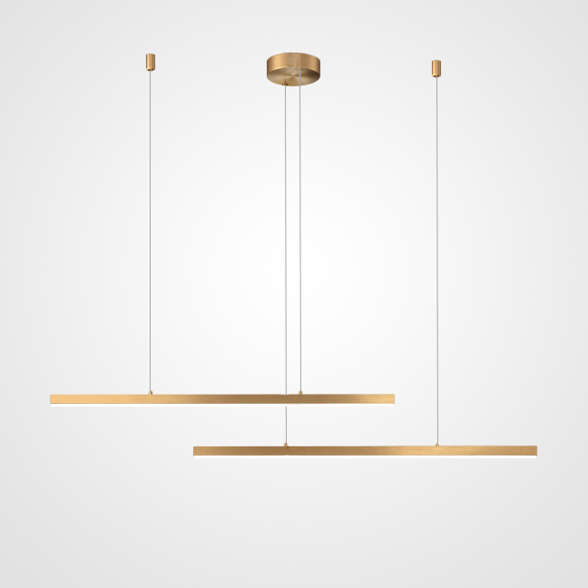 Подвесной светильник HELKEN DUO L95+135 Brass by ImperiumLoft